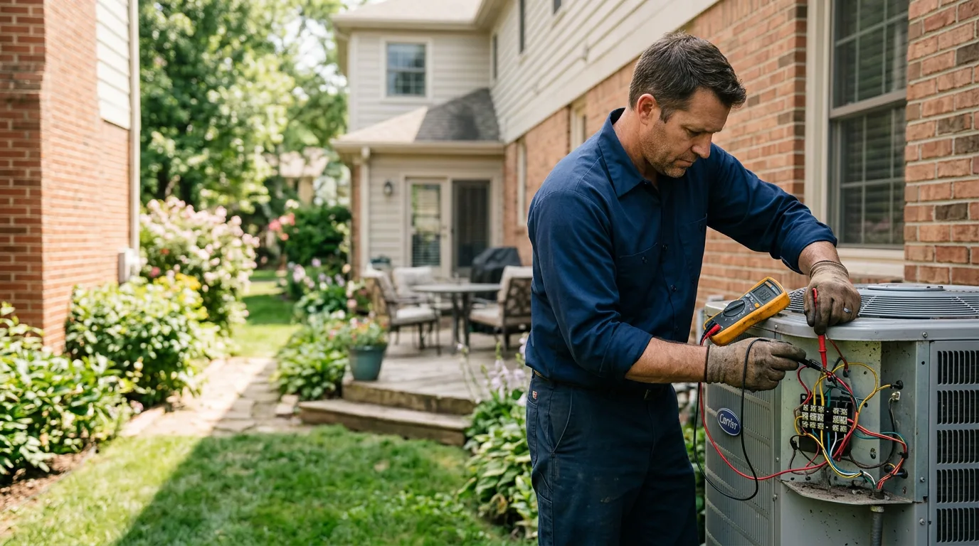 HVAC technician working near Lake Andes, SD